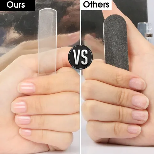 2 X Abrillantador De Uñas De Cristal, Limas De Cristal Cryst