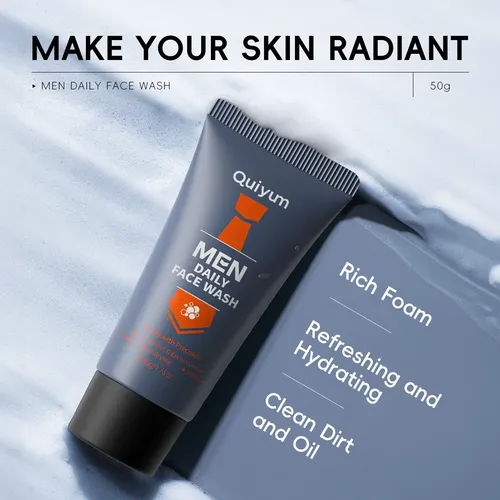 Quiyum Men Daily Face Wash: Piel Fresca Y Limpia 50g