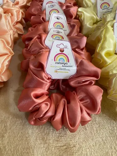 Scrunchies Pack X30 De Saten Antifrizz Por Mayor Accesorios