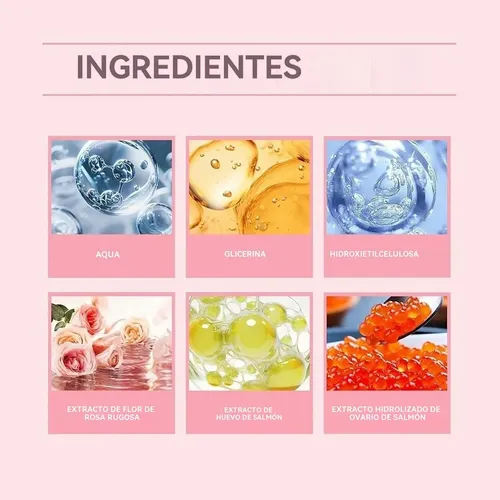 Cg Suero De Un Día Rosa Pdrn Con Adn De Salmón