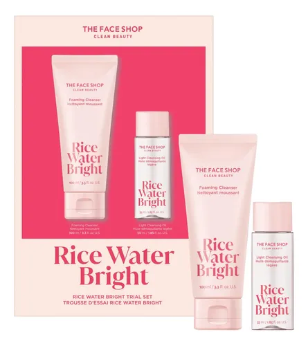 Trial Set Face Shop Rice Water Bright Vegan Double Cleanse