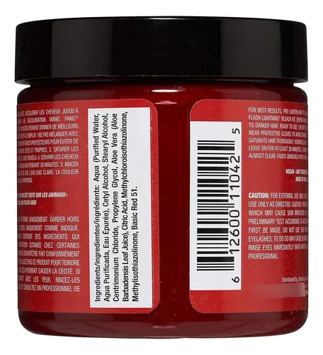 Tinte Para El Cabello Manic Panic Vampire’s Kiss, 4 Onzas, P