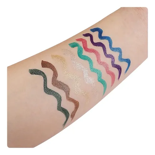 Set De 8 Delineadores Glitter Imagic Pro