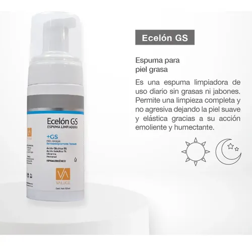 Espuma Limpiadora Facial Ecelon Gs Piel Grasa Mixta 125ml
