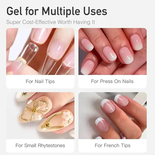 Pegamento Gel Uñas Postizas Secado Rápido 5 Unidades