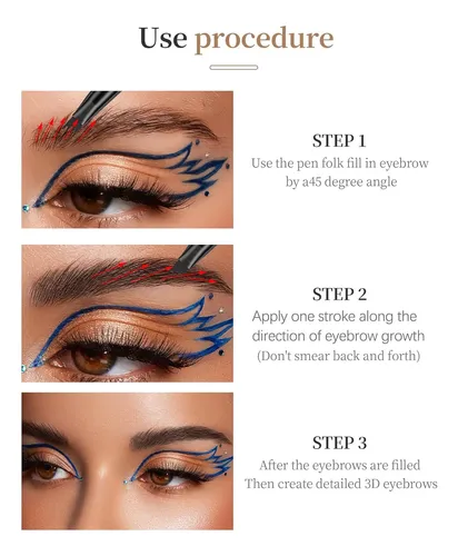 Delineador De Cejas Preciso Impermeable Marrón Oscuro