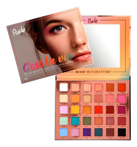 Paleta Sombras Ojos Rude Cosmetics C’est La Vie 30 Colores Mate Satinado