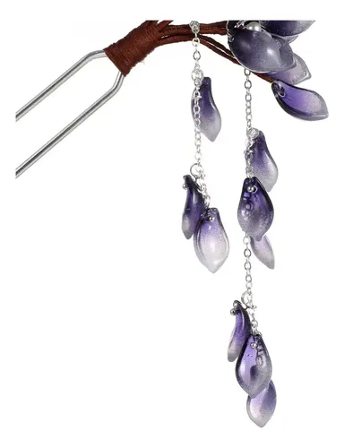 Palillos Chinos Para Cabello Con Borla De Cristal Xx