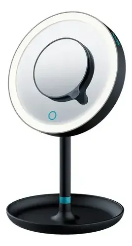 Espejo Maquillaje Táctil Luz Led C/aumento Beurer Bs 45 Le Marco Azul petróleo