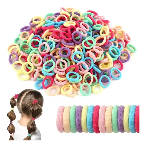 1000 Pcs Donas Elásticas Para Cabello Peinados Niñas  Jes