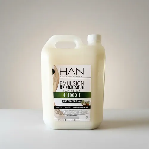 Crema De Enjuague Han Aceite De Coco Anti Frizz X 5lts Local