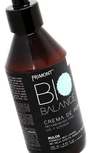 Primont Bio Balance Crema Peinar Vegana Rulos X 250ml Local