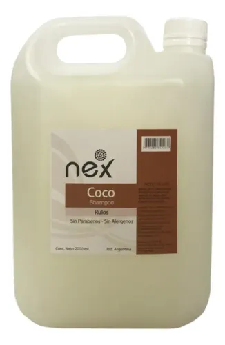 Shampoo Coco Nex Bidon X 2 Litros Cabellos Rulos Rizos Ondas