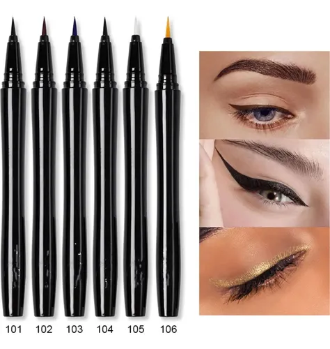 Lápiz De Ojos Líquido Impermeable Maepeor Marrón Oscuro