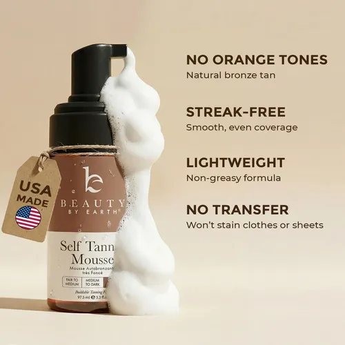 Autobronceador Mousse Beauty By Earth Extra Dark 100ml