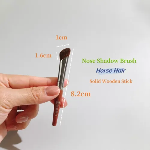 Set De 6 Minibrochas De Maquillaje Para Ojos De Crin De Caba