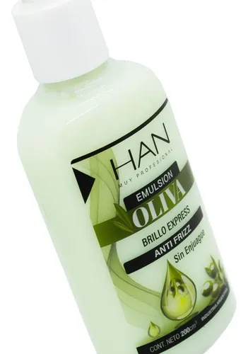 Han Oliva Emulsion Crema Para Peinar Brillo Antifrizz Pelo