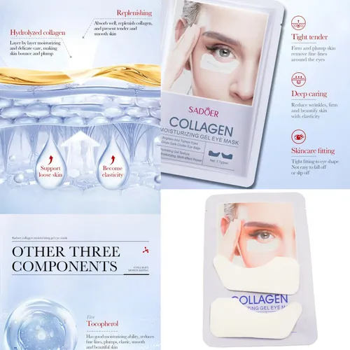 Parche De Colágeno Contorno De Ojos Hidratante Ojeras X5