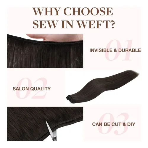 Extension Cortina De Pelo Humano Real 35cm 100g Marron Claro