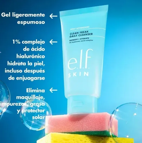 Limpiador Facial E.l.f. Skin Holy Hydration! Clean Freak Para Todo Tipo de Piel