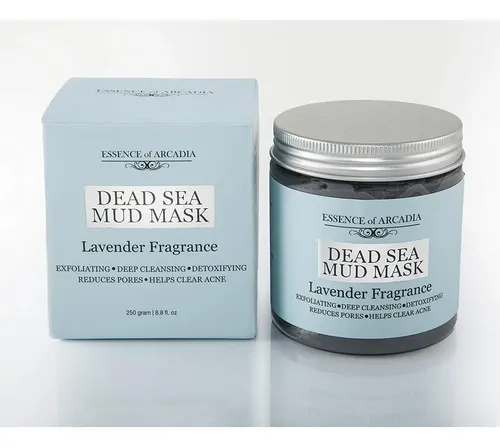 Mascarilla De Arcilla Mineral Del Mar Muerto Con Lavanda