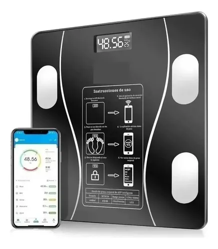 Báscula Digital 9 En 1: Conexión Bluetooth