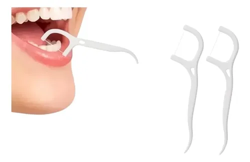Hilo Dental Con Mango Cuidado Bucal Cajita X 30 Unidades