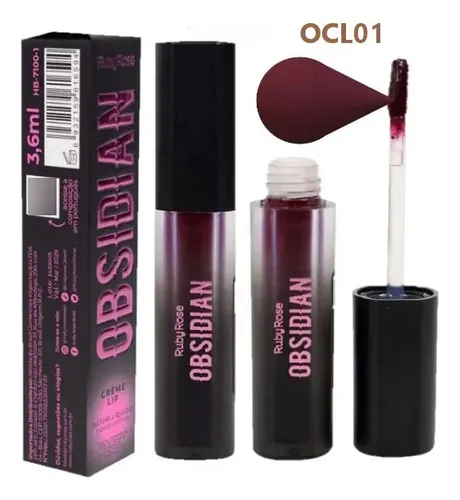 Labial Liquido Crema Cream Lip Obsidian Ruby Rose Hb7100
