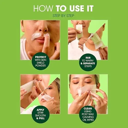 Tiras De Cera Facial Nads Sin Fragancia Pack De 2 48