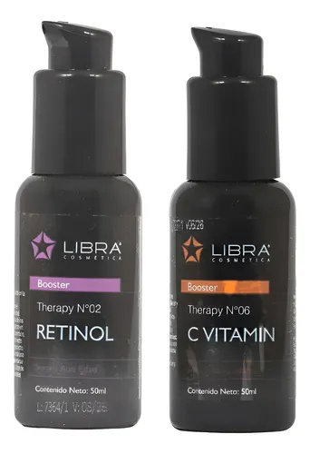 Kit Skincare Booster Serum Retinol + Vitamina C Libra