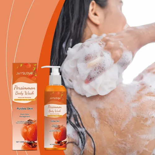 El Gel De Baño Con Fragancia De Caqui Jaysuing Limpia El Cue