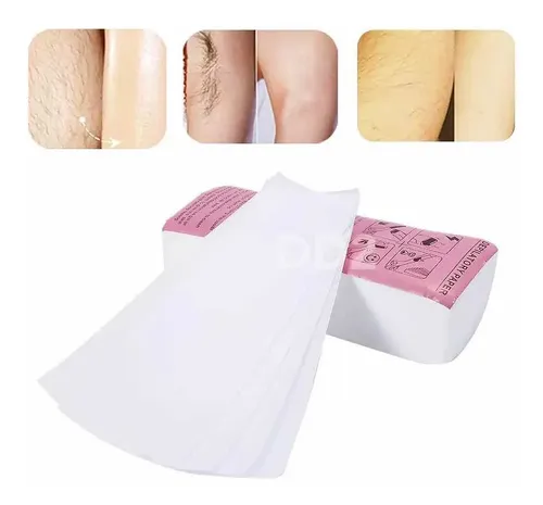 Bandas De Papel X100u Cera Depilación Descartable Profesiona