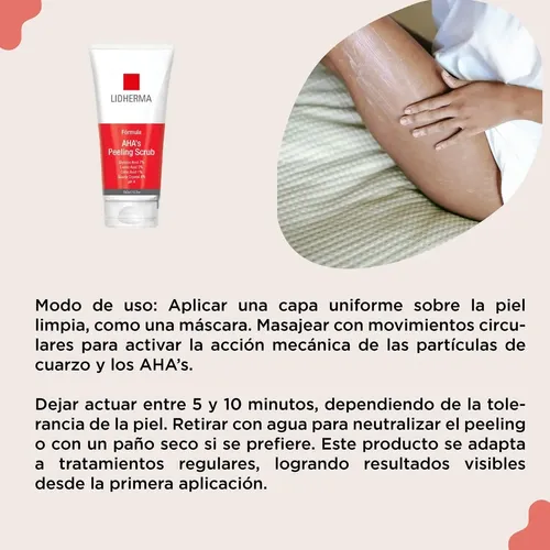 Peeling Facial Y Corporal Lidherma Exfoliante Mascara