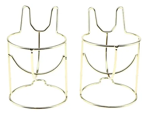 +2pcs Sponge Maquillaje De Esponja De Maquillaje Soporte De  Luxury Gold