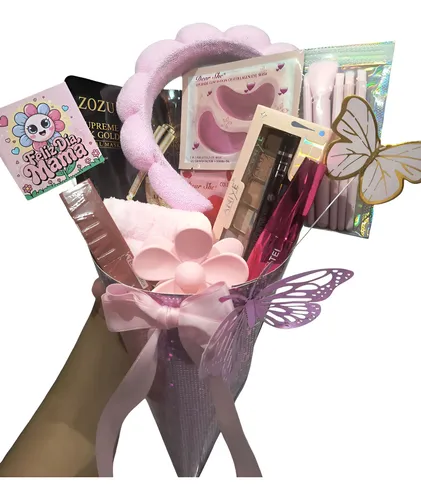 Ramo De Maquillaje Con Mascarilla Sombras Brochas Vincha