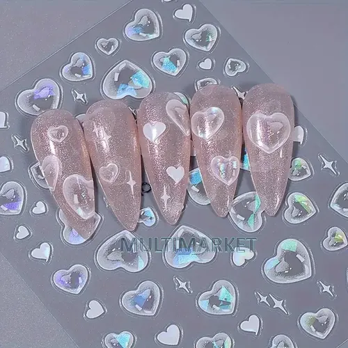 Stickers Uñas- Tachas, Apliques, Aero, Aurora Deco Nail Art