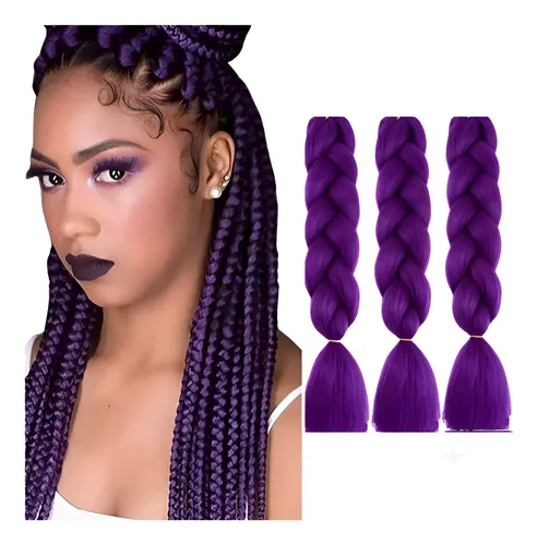 Extension Pelo Kanekalon Térmico Trenzas Africanas A35 Kpop