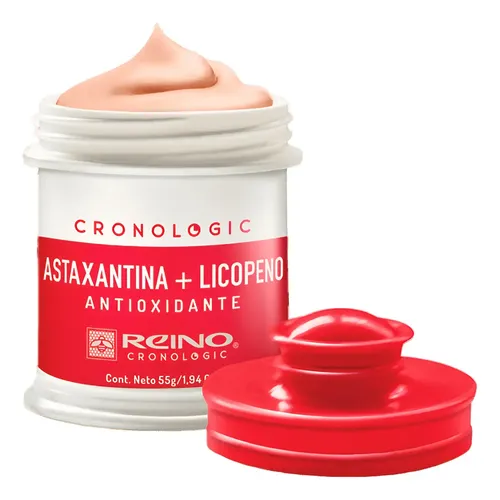 Crema Antioxidante Día Noche Astaxantina Licopeno Rostro 55g Reino
