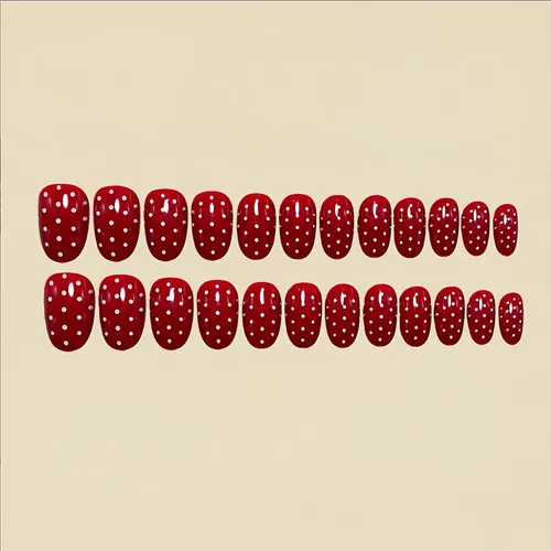 Calcomanías De Uñas De San Valentín, Vintage, Rojas A