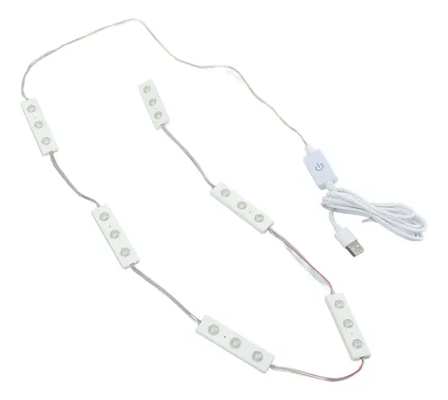 Espejo De Maquillaje Led, Tira De Luz, Apta Para Ojos, 6 Fil