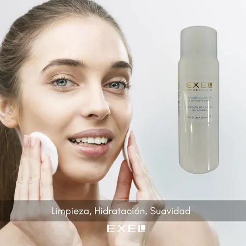 Emulsion Limpieza Facial Exel Vit E Parpados Labios 250ml