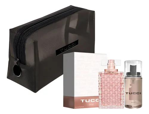 Set Perfume Tucci Anima Edp 100 Ml + Body Splash + Neceser