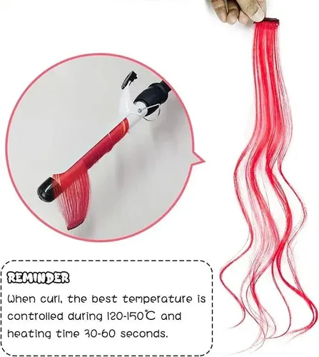 Extensiones Cabello Sinteticas Cortinas Fantasía, 26 Unidade