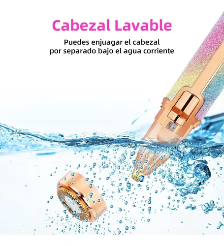 Depiladora Facial 2en1 Usb Recargable Sin Dolor Impermeable