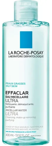 La Roche Posay Effaclar Agua Micelar Ultra Limpiadora Desmaquillante Purificante Pieles Grasas 400ml