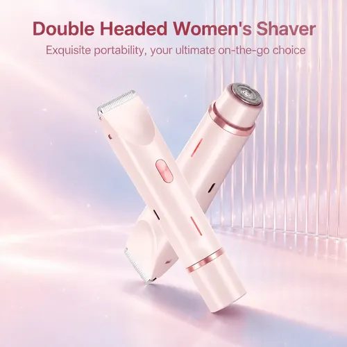 Depiladora Corporal 2 En 1 Mujer Recargable Rosa