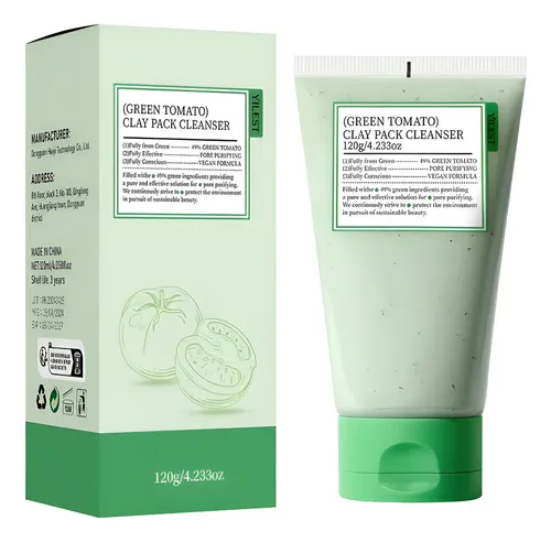 \’hot  ~ Mascarilla De Arcilla De Tomate Verde For Piel-