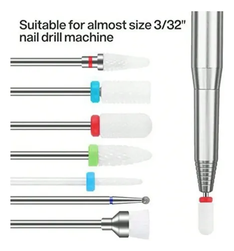 Set 8 Fresas Para Torno De Uñas Manicura 8pcs