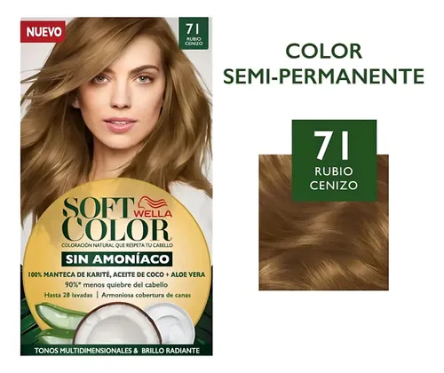 Soft Color Kit De Tintura Semipermanente 71 Rubio Cenizo
