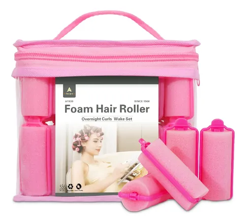 Rulos De Pelo Amzpus De Espuma Suave Para Peinar, Paquete De Rosa